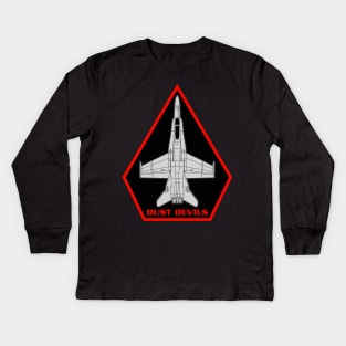 VX-31 - Dust Devils - Hornet Kids Long Sleeve T-Shirt